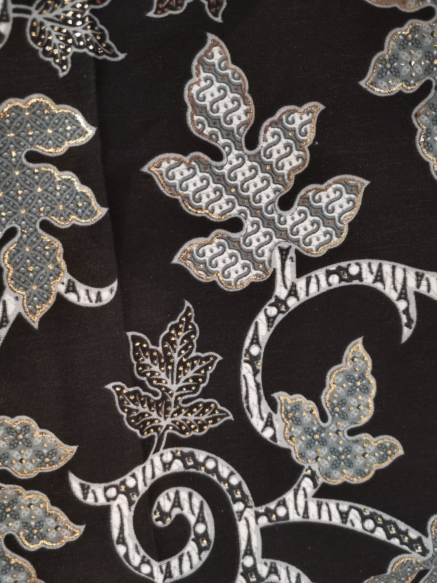 Wikkelrok sarong Paya zilver met gesp