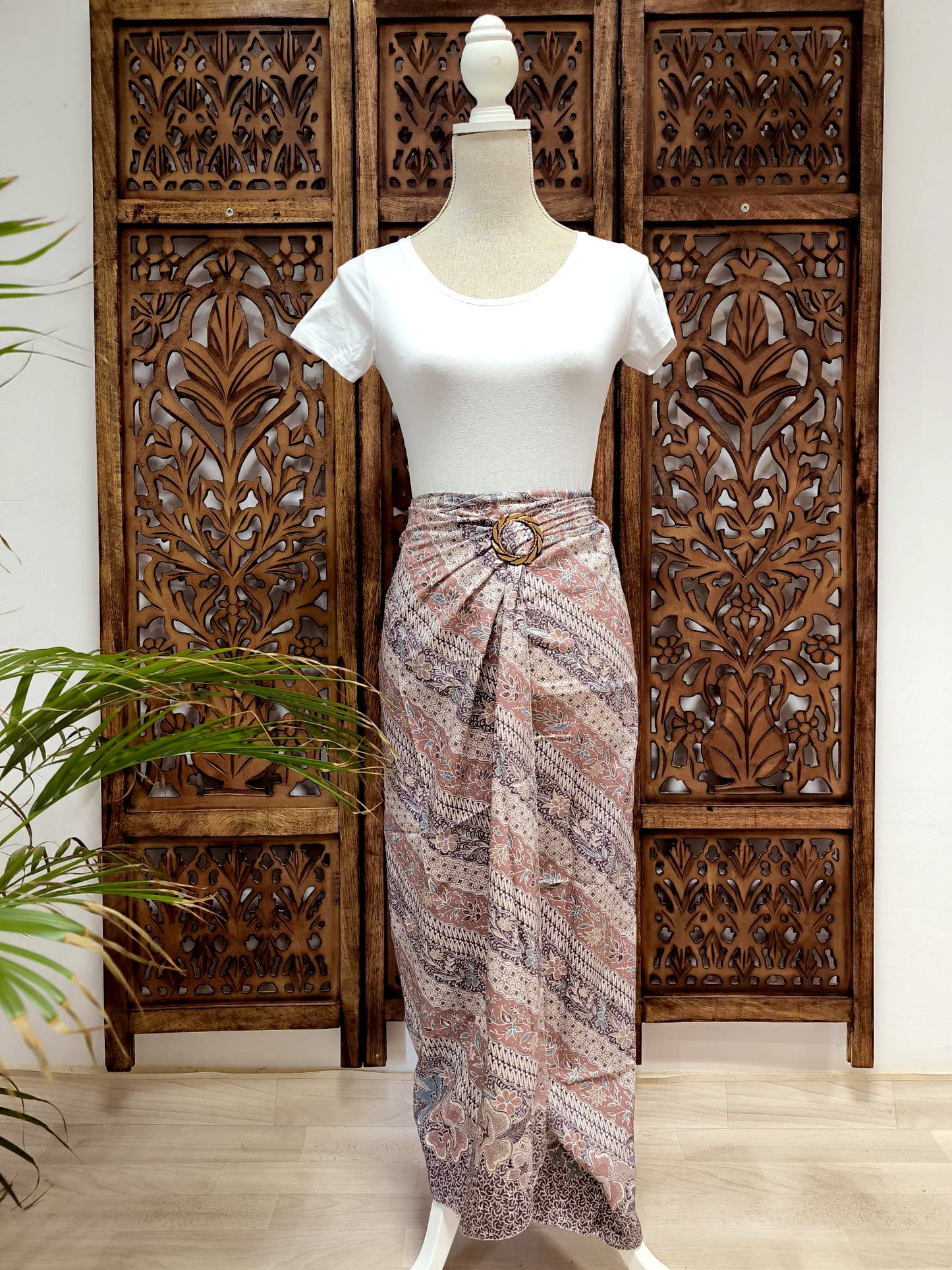 Wikkelrok sarong Laras Dusty (met gesp)