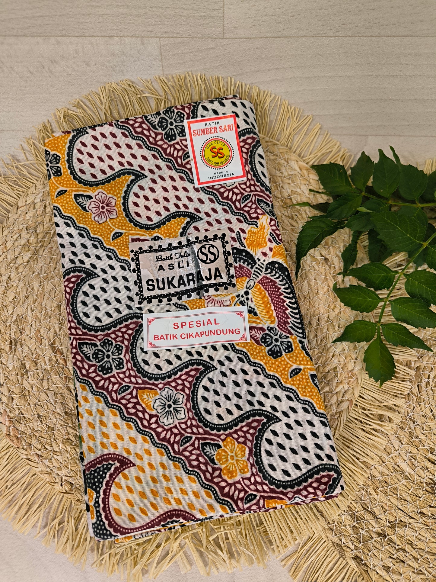 Traditionele sarong Sukaraja patroon 15