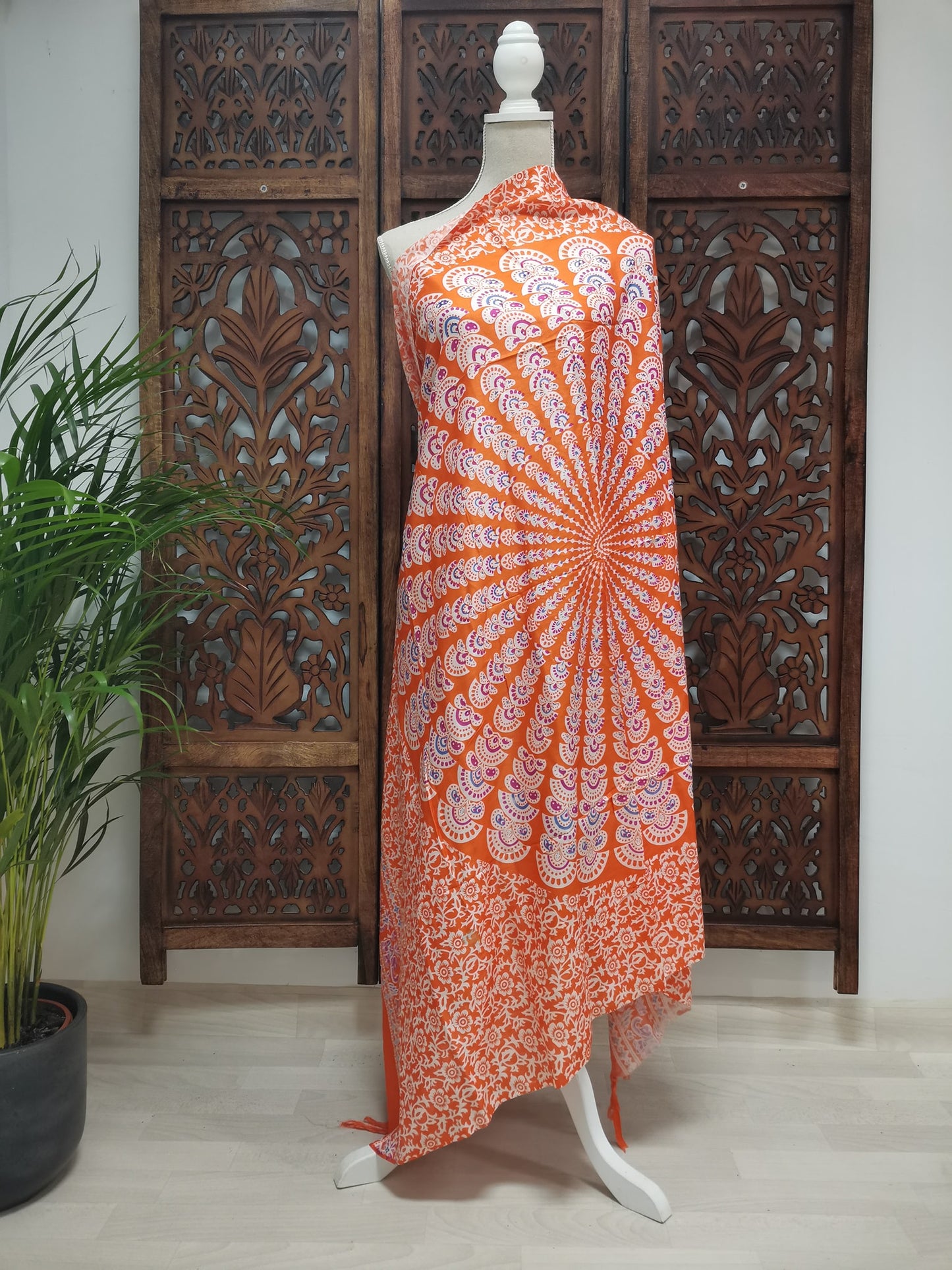 Pareo Mandala oranje