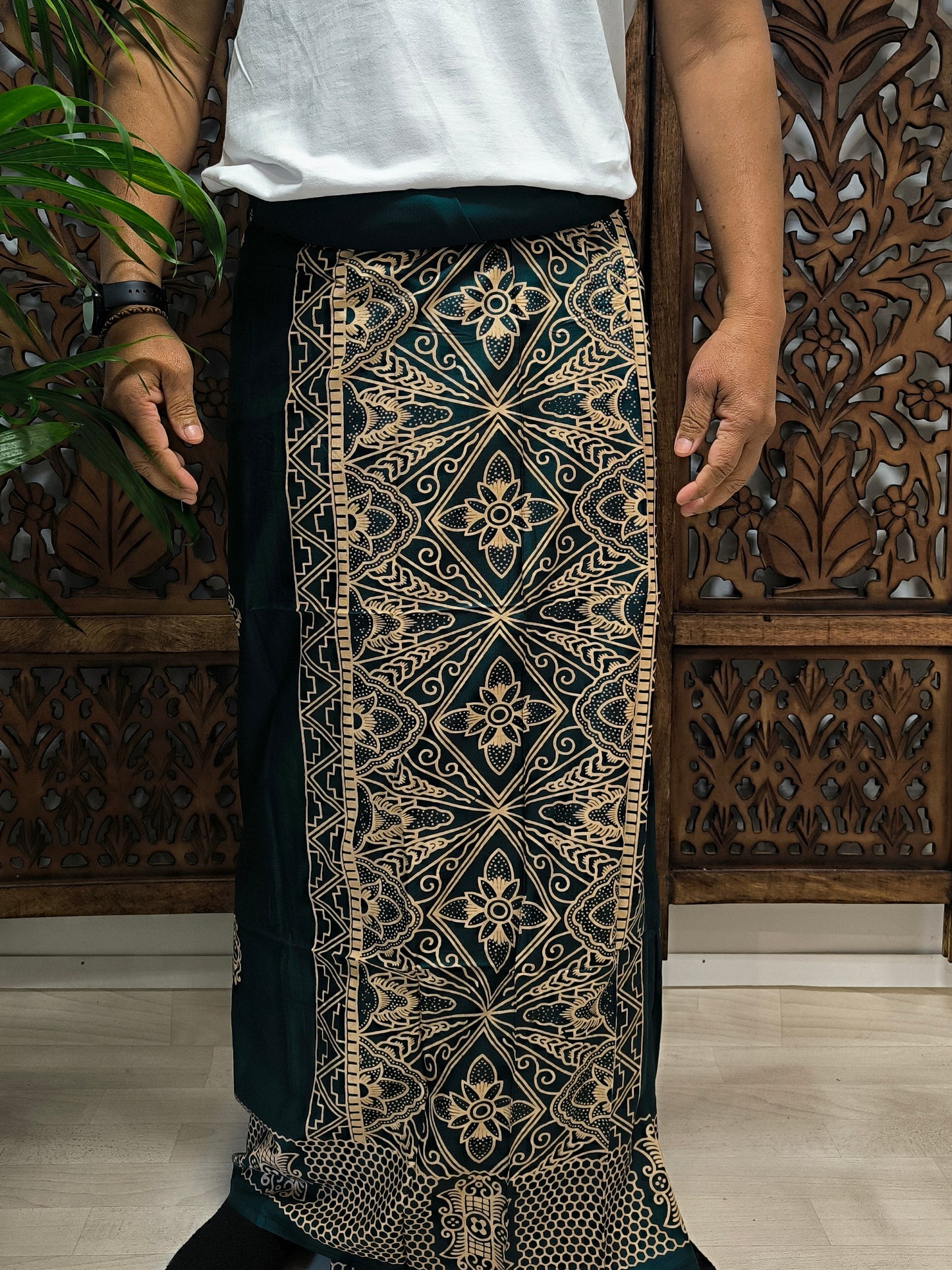 Herensarong, Sarwon hijau, dichtgenaaid