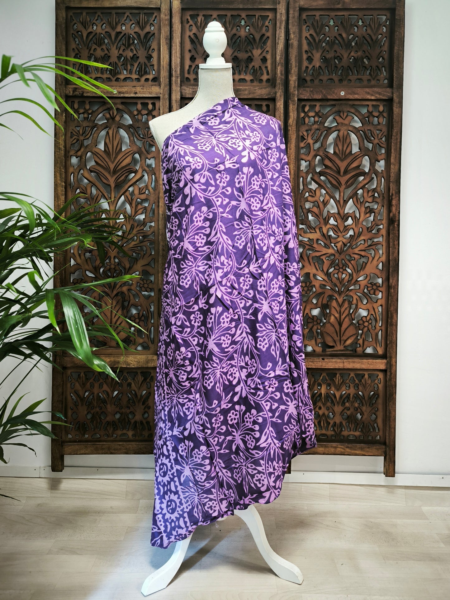 Pareo bloemen - paars