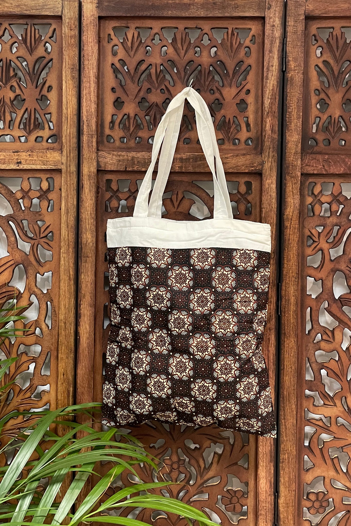 Schoudertas, gevoerd met rits. Tote bag, kleine shopper model 2