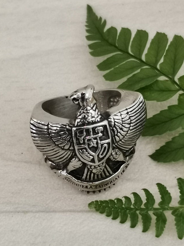 Ring Garuda zilver, diverse maten