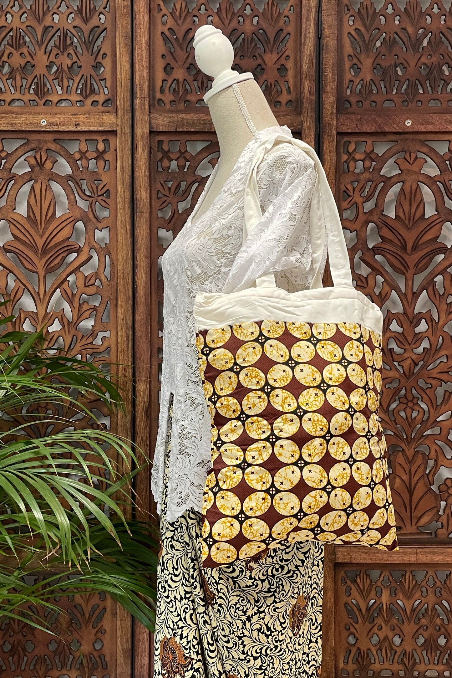 Schoudertas, gevoerd met rits. Tote bag, kleine shopper model 4