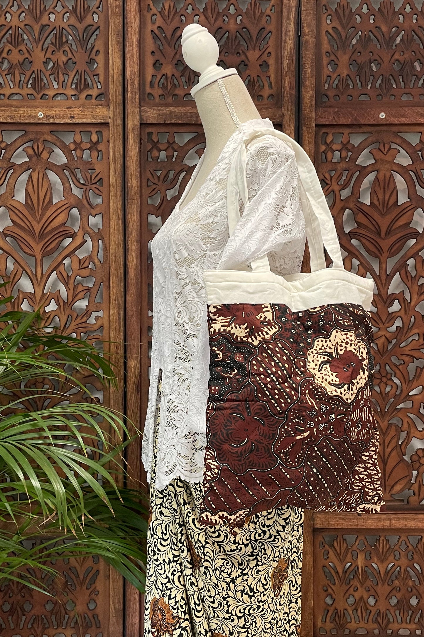 Schoudertas, gevoerd met rits. Tote bag, kleine shopper model 5