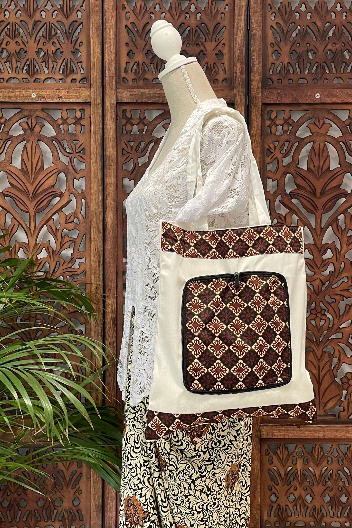 Tas lipat, vouwtasje, boodschappentas model 1