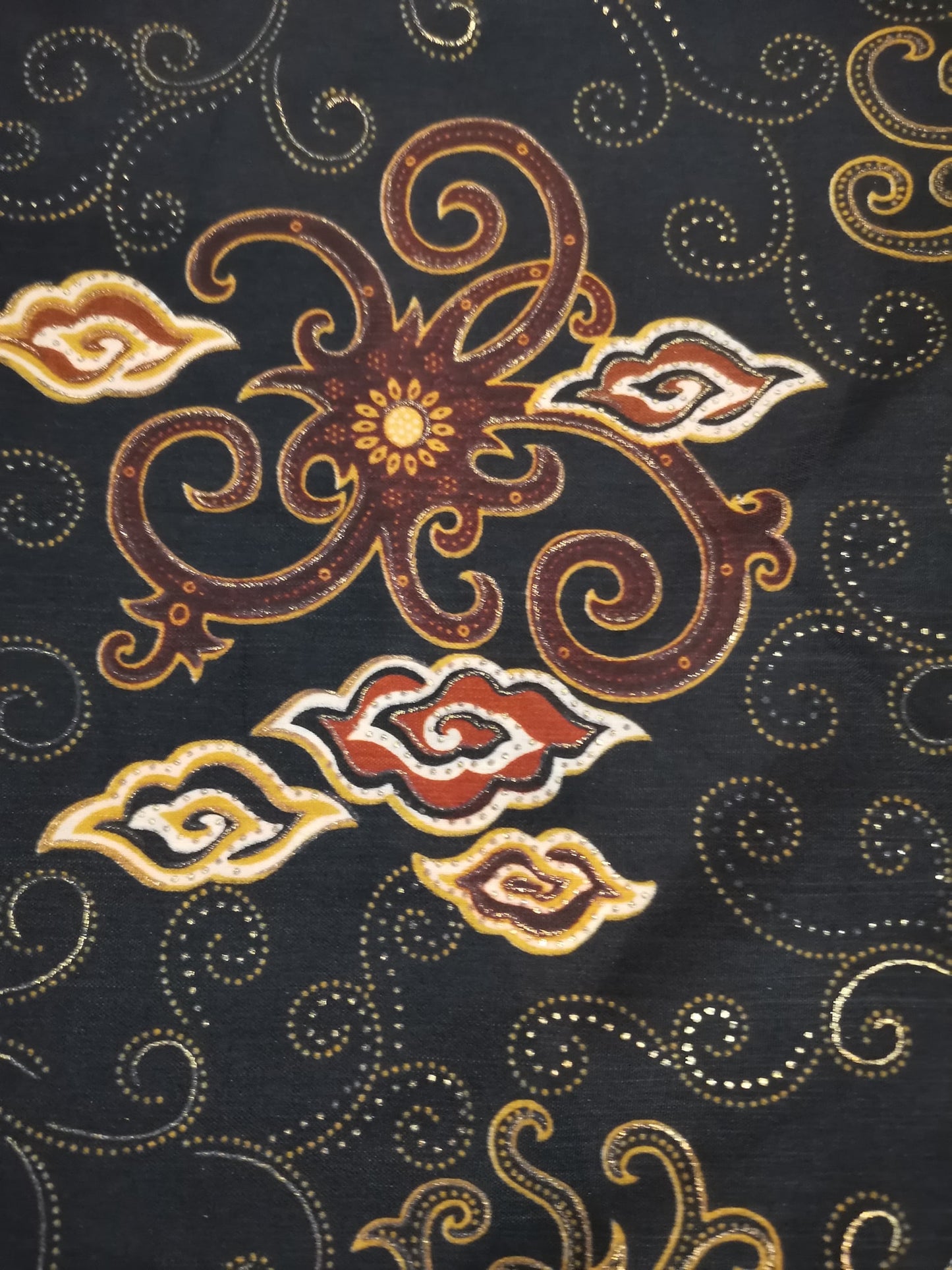 Wikkelrok sarong Mega Mendung met gesp