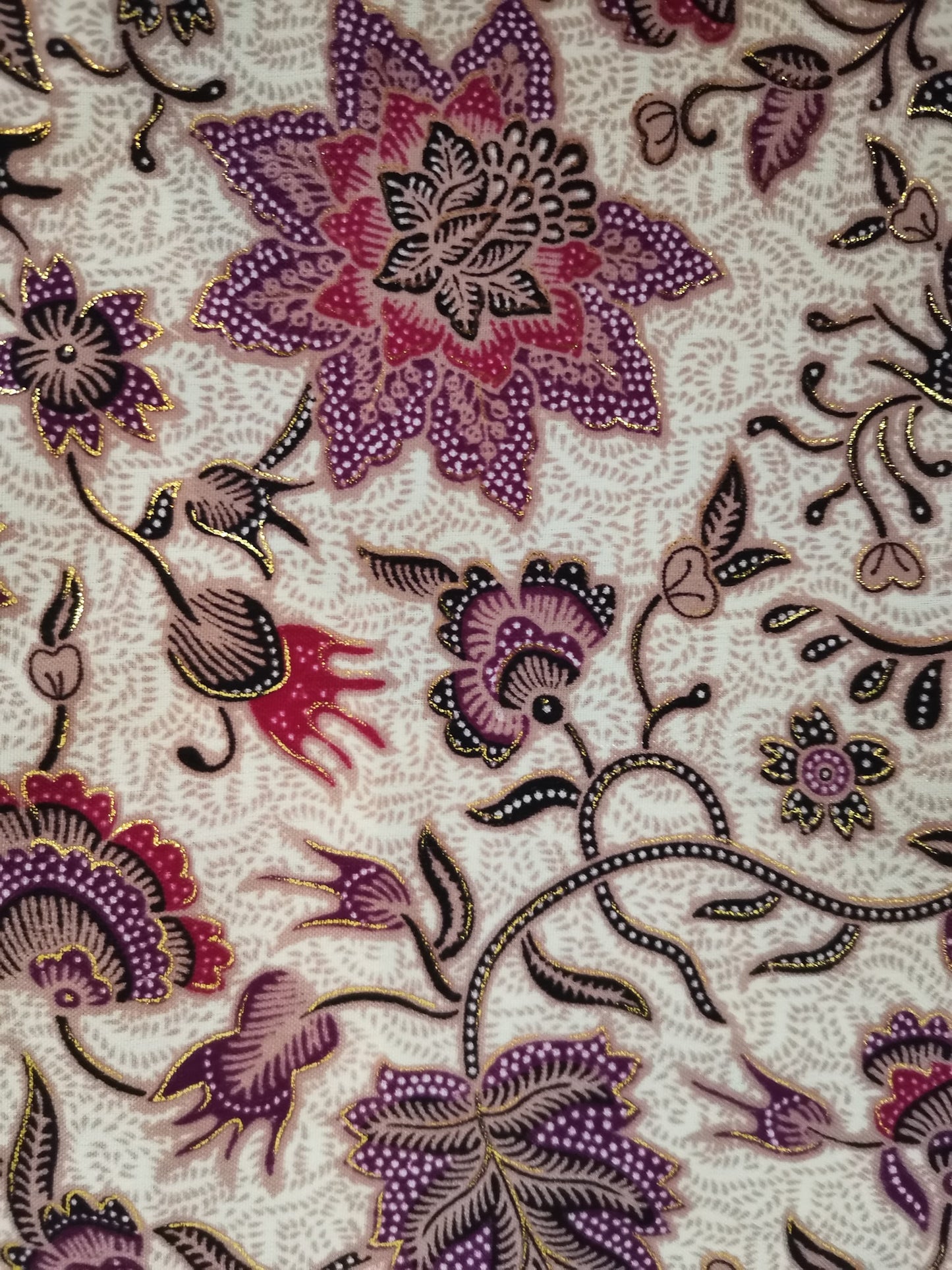 Wikkelrok sarong Flower Pink met gesp