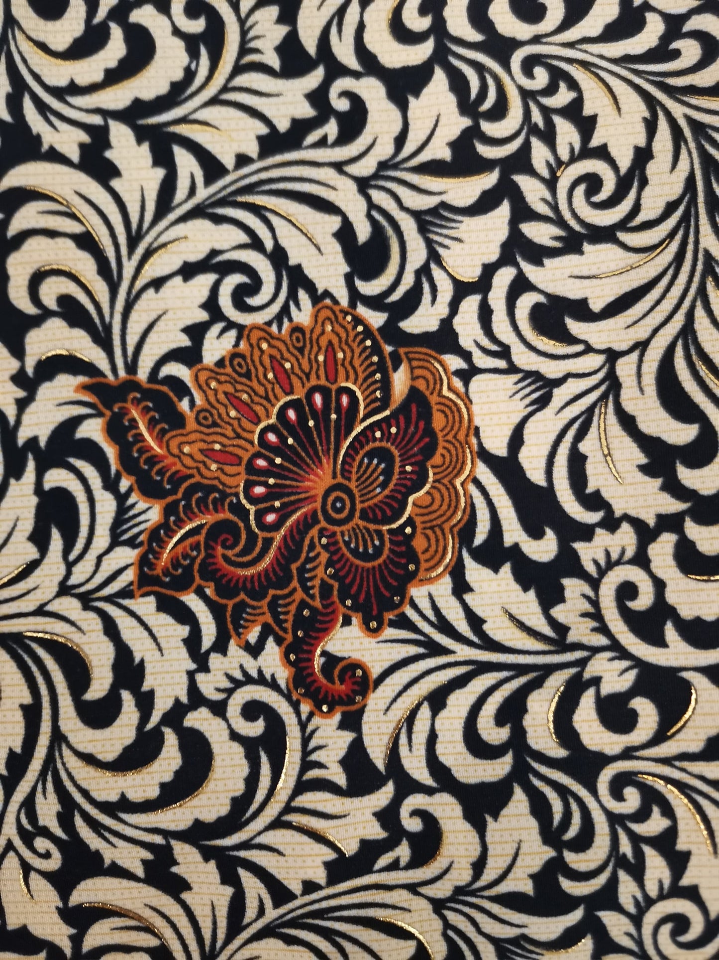 Wikkelrok sarong Garuda Gold met gesp