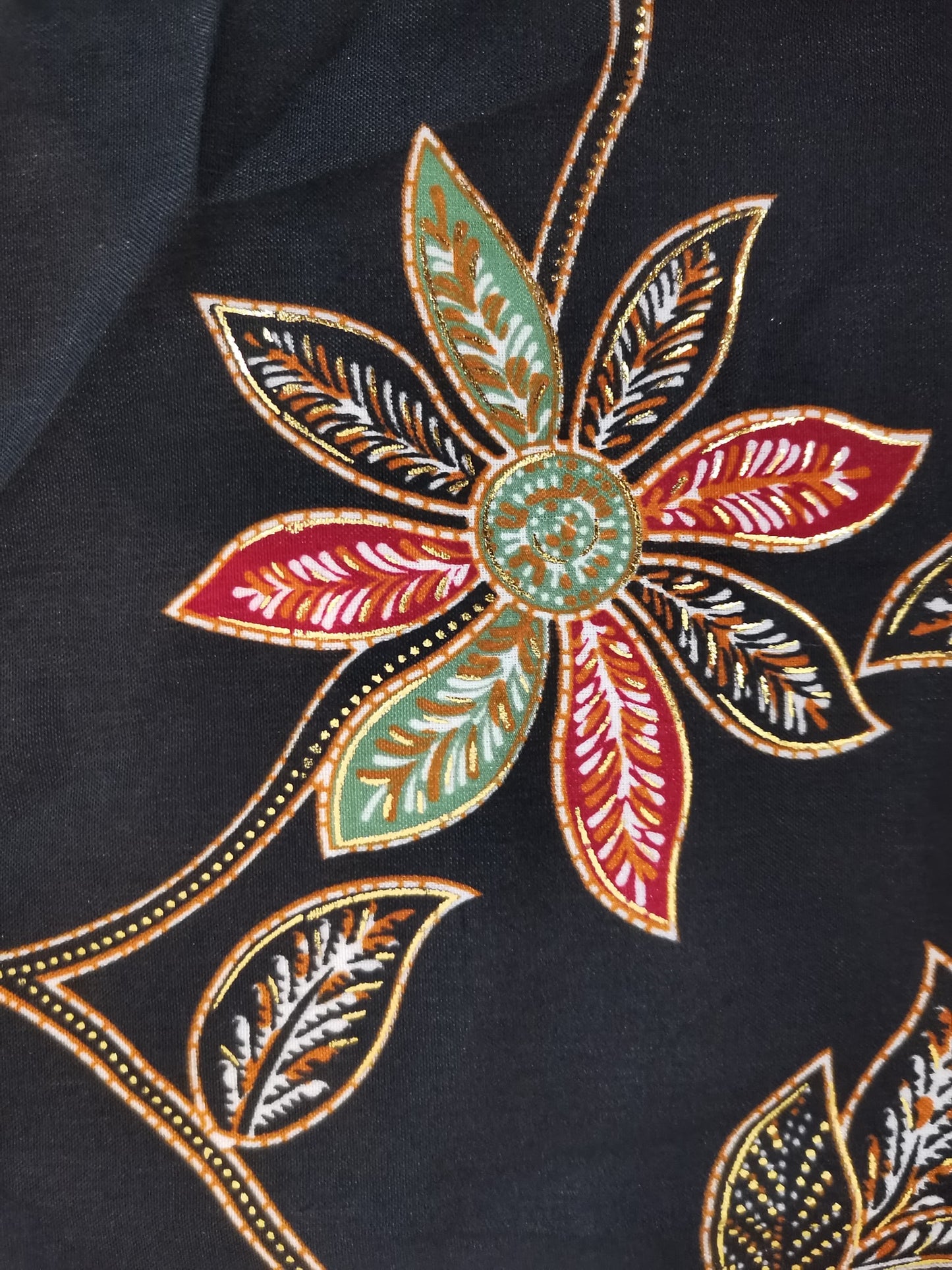 Wikkelrok sarong Rambat Hitam met gesp