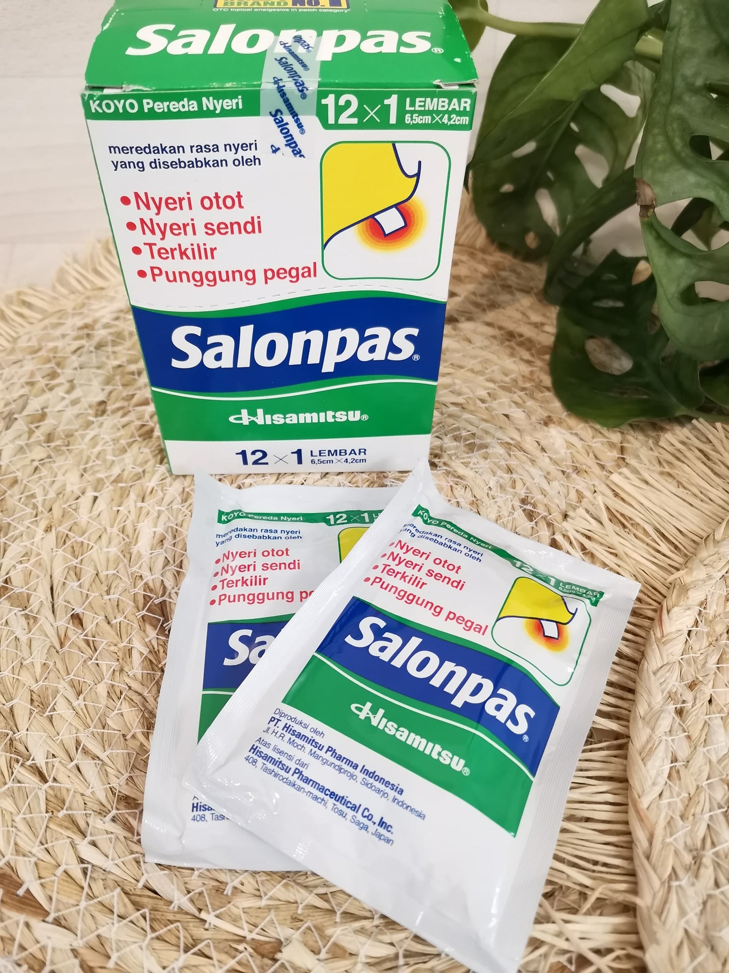 Salonpas verpakking met 12 pleisters