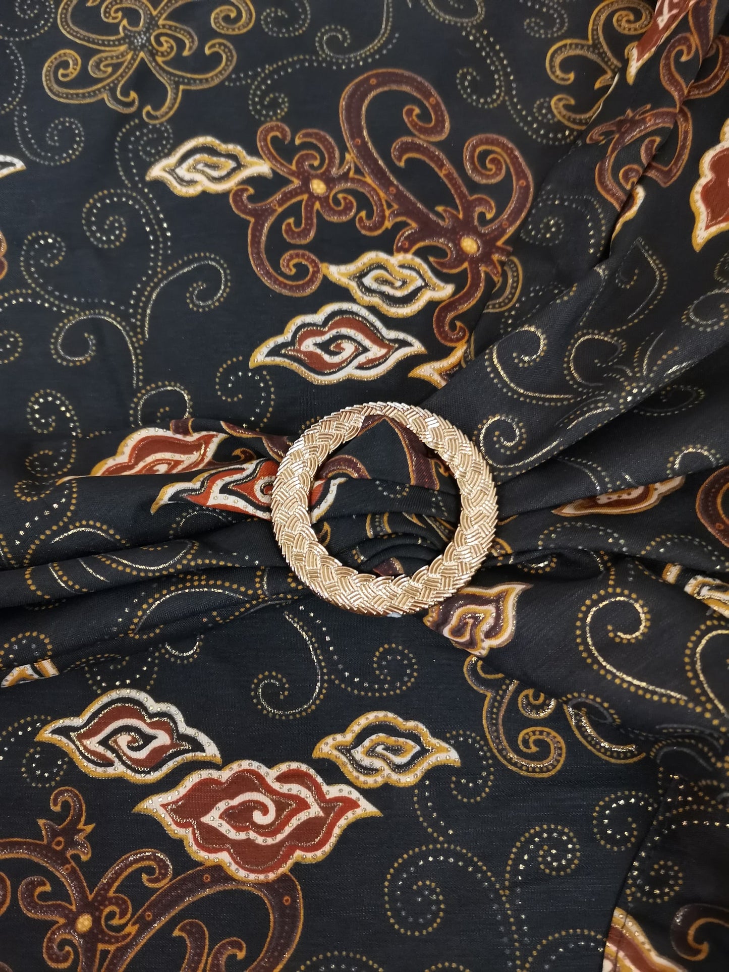 Wikkelrok sarong Mega Mendung met gesp, xl versie