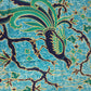 Traditionele sarong Prada Bali Adinda, lichtblauw met vogels