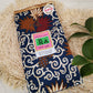 Traditionele sarong Ratu Adil model 2 blauw