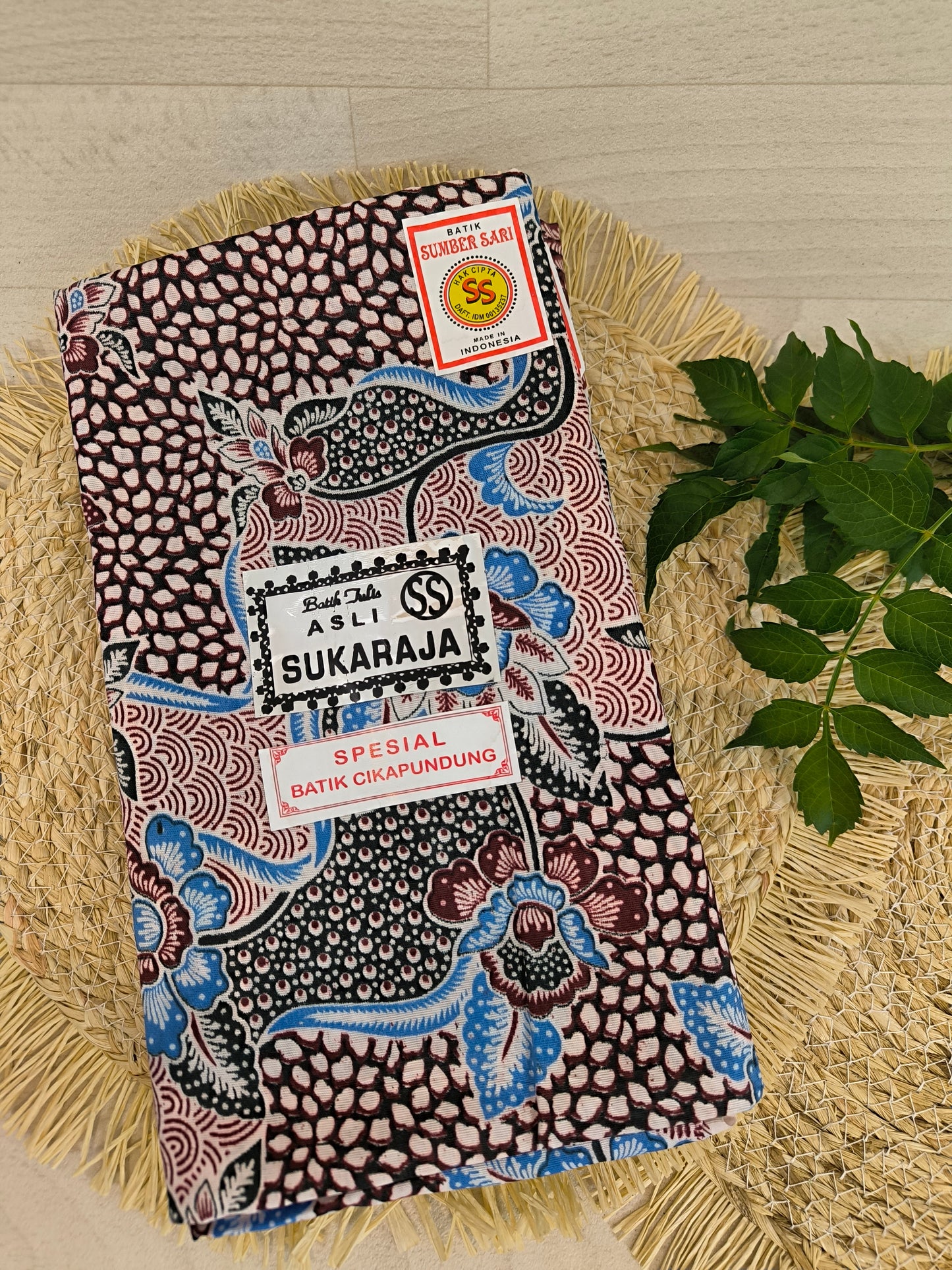 Traditionele sarong Sukaraja patroon 14