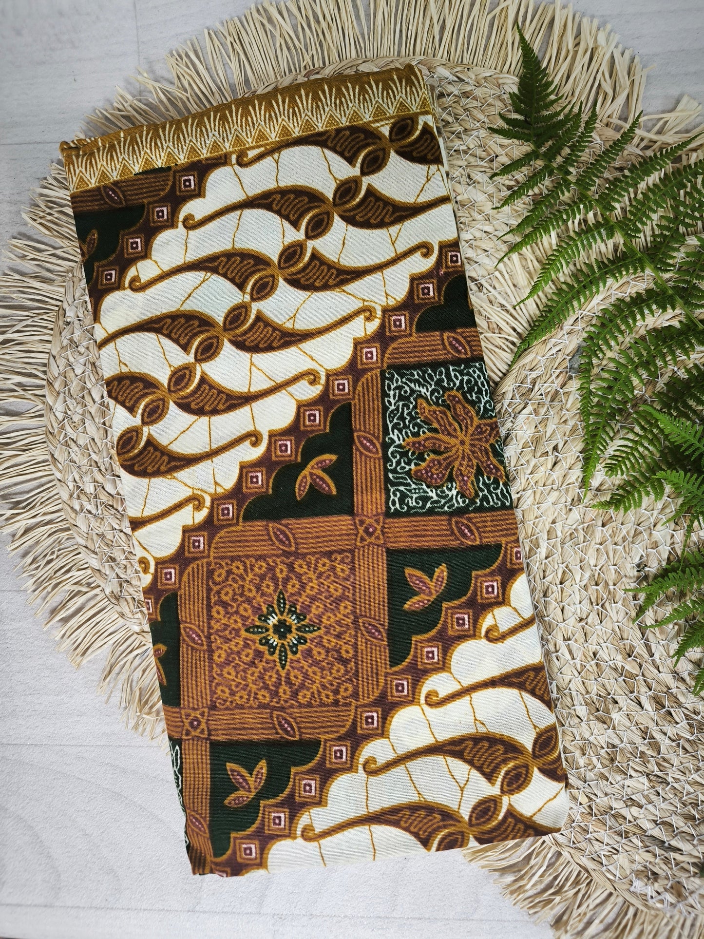 Traditionele sarong Ratu Adil model 4 - groen