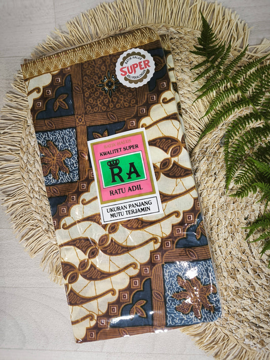 Traditionele sarong Ratu Adil model 4 - blauw