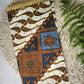 Traditionele sarong Ratu Adil model 4 - blauw