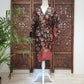 Kimono type 5, zwart met bordeaux