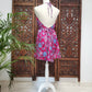 Korte zomerjurk/lange top, piramide vorm variant 17, fuchsia