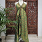 Jurk, zomerjurk, piramide vorm, groen