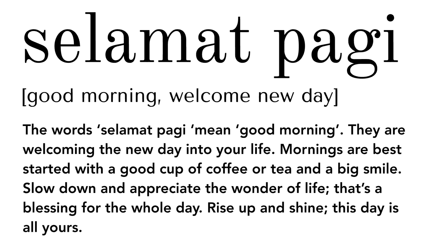 T-shirt Selamat pagi