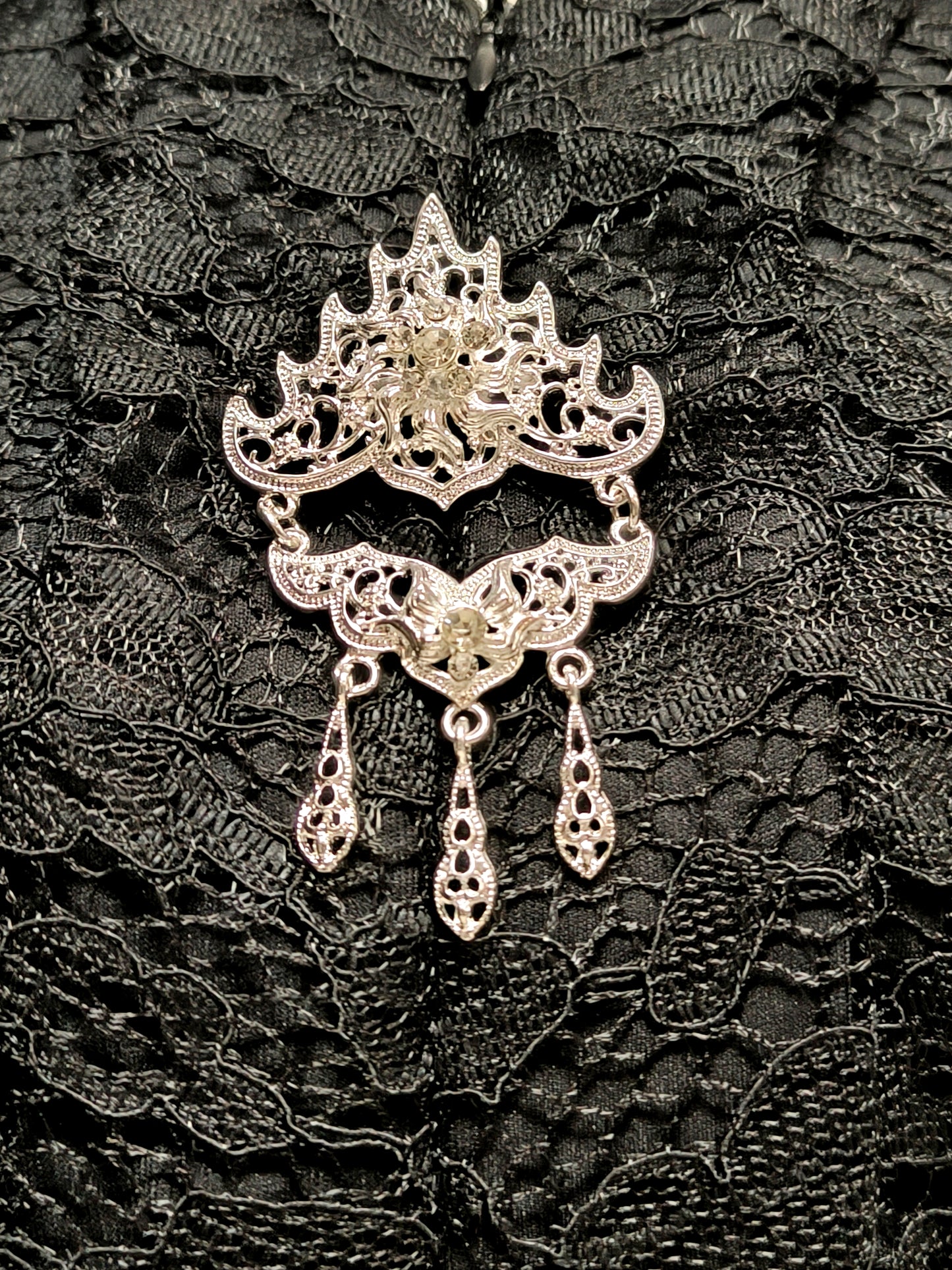 Broche Kebaya / Selendang - Zilver