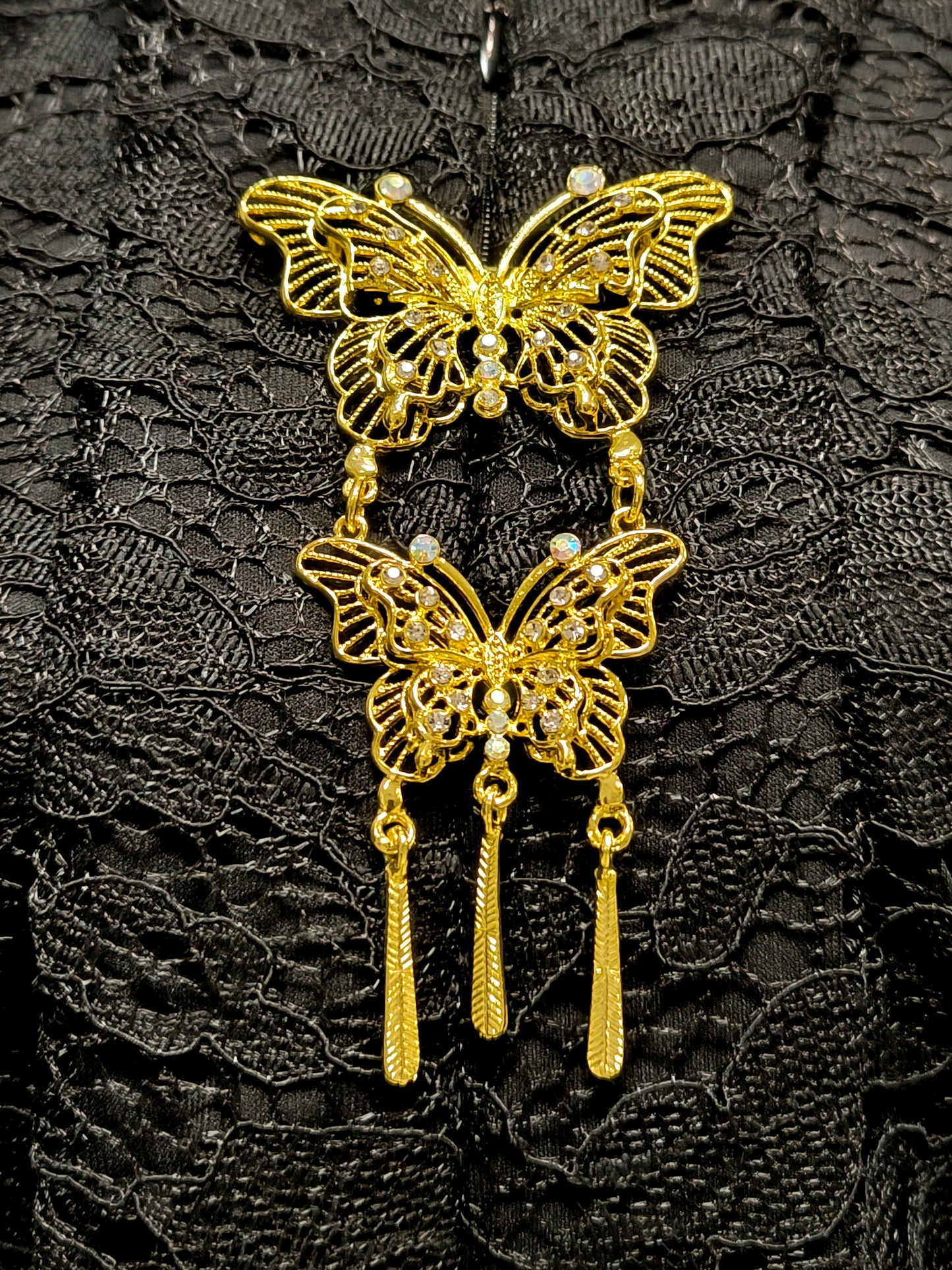 Broche Kebaya / Selendang - Vlinder Goud