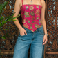 Batik top - fuchsia