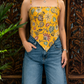 Batik top - geel