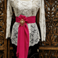 Slendang fuchsia, zonder broche