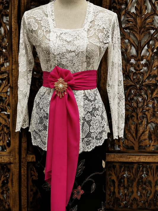 Slendang fuchsia, zonder broche