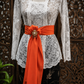 Slendang oranje, zonder broche