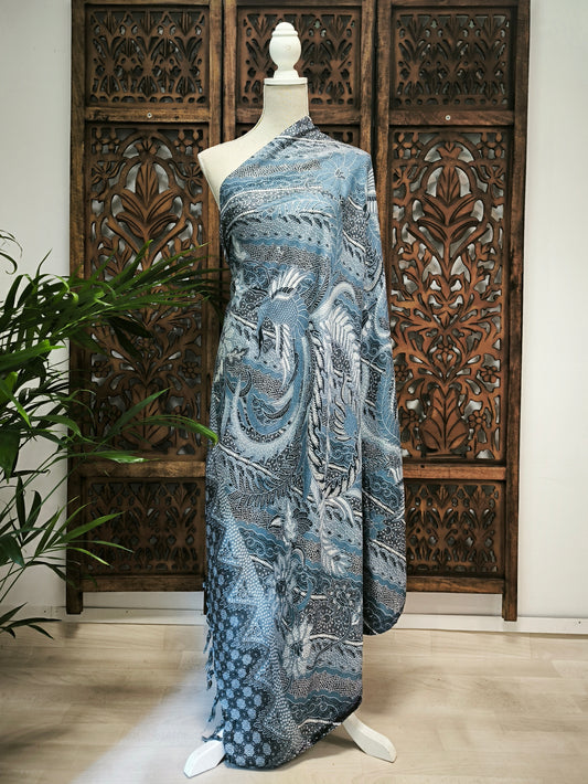 Pareo batik - grijs