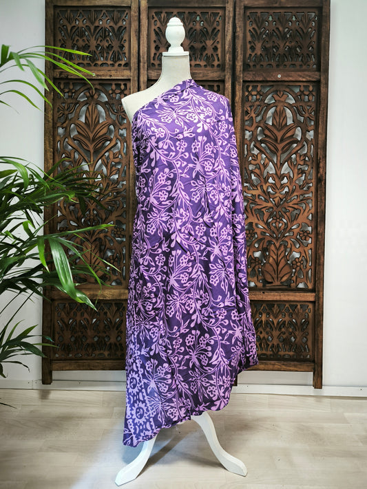 Pareo bloemen - paars