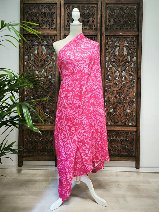 Pareo bloemen - roze