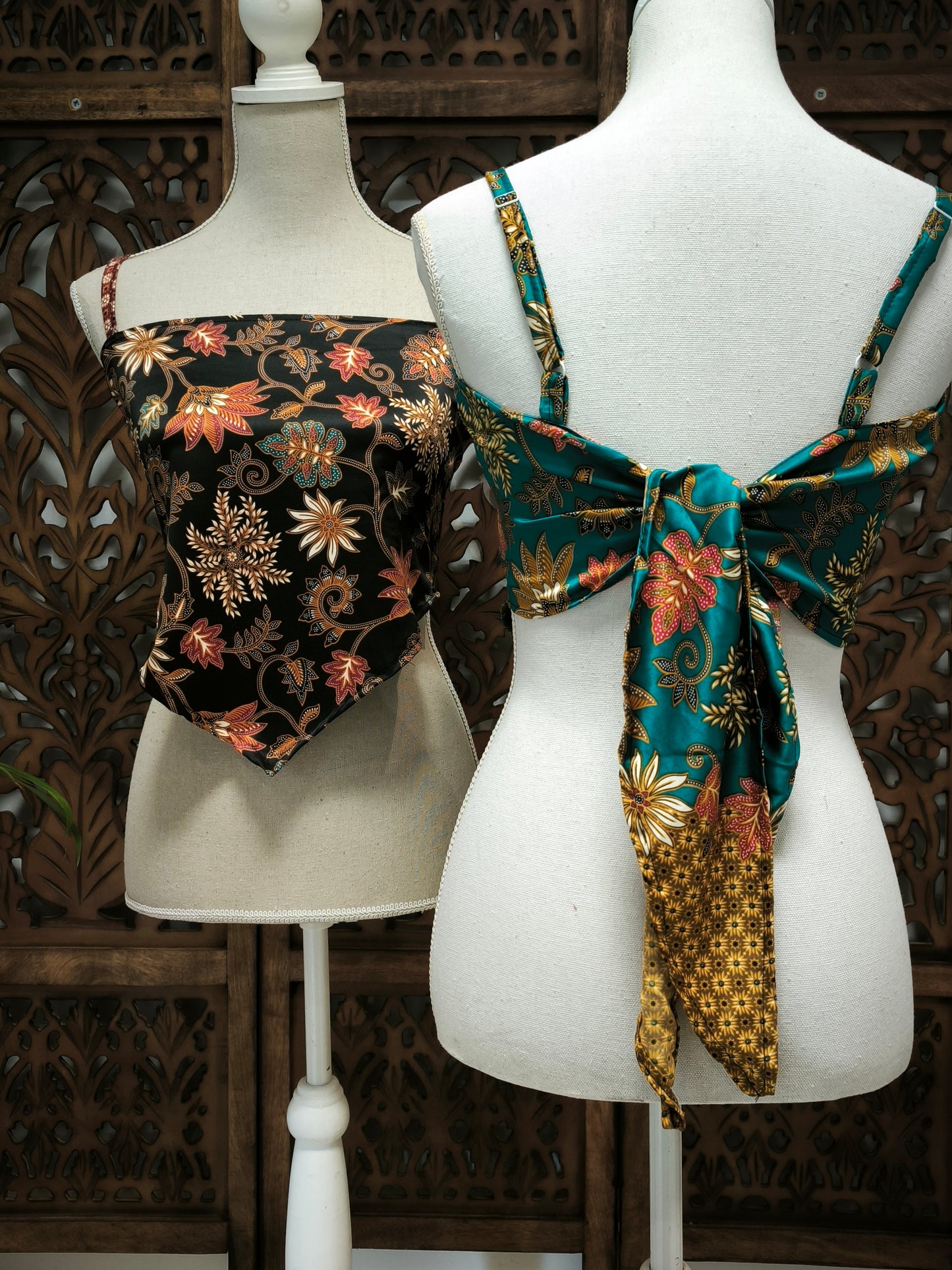 Batik top - groen