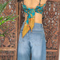 Batik top - groen