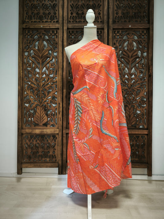 Pareo batik padi - oranje