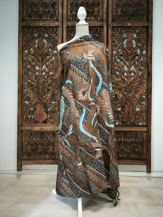 Pareo batik padi - bruin