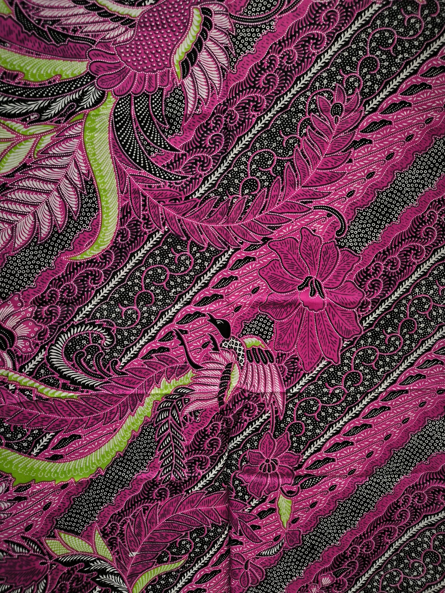 Pareo batik padi - fuchsia
