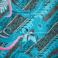 Pareo batik padi - blauw