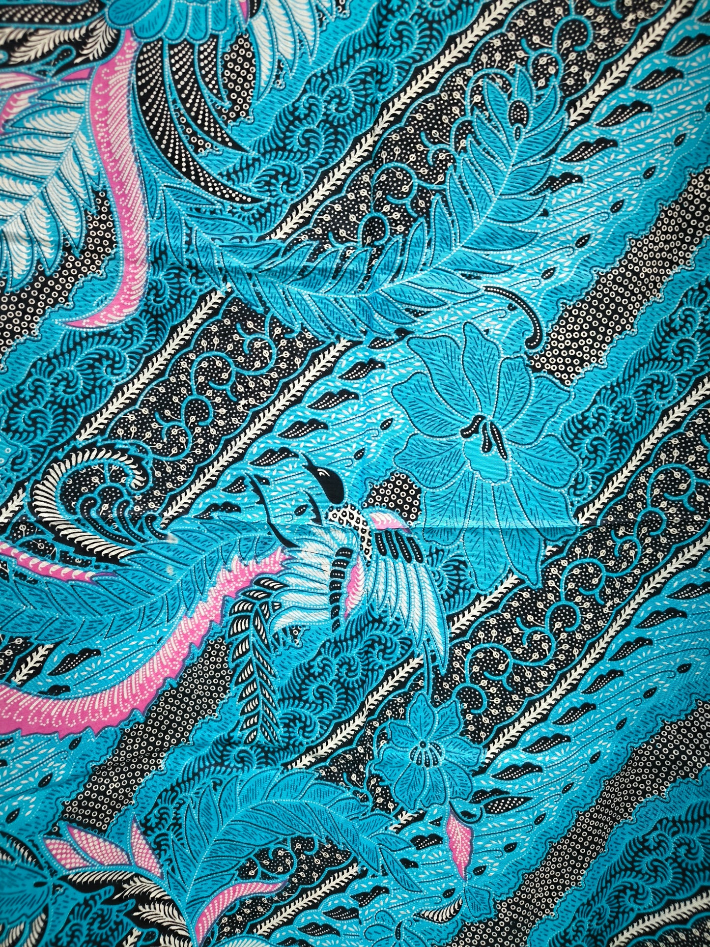 Pareo batik padi - blauw