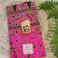 Traditionele sarong Prada Bali Adinda Ranting, fuchsia met vogels