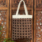 Schoudertas, gevoerd met rits. Tote bag, kleine shopper model 1