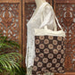 Schoudertas, gevoerd met rits. Tote bag, kleine shopper model 2