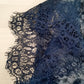 Ruime kebaya blouse, cape, donkerblauw, ook voor grote maten