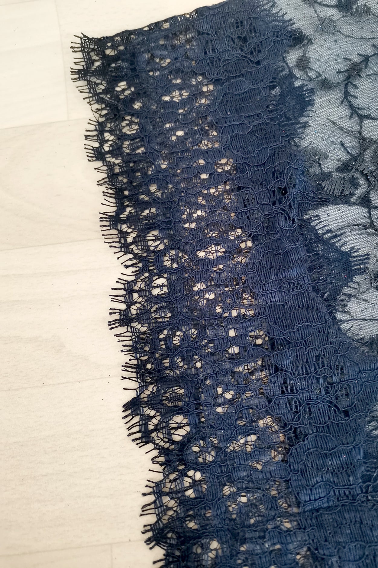 Ruime kebaya blouse, cape, donkerblauw, ook voor grote maten