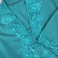 Kebaya turquoise, kebaja traditioneel, blauwgroen met borduur, S t/m XXL